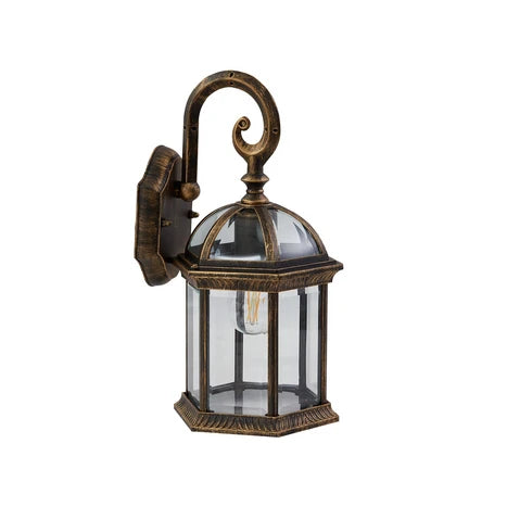 Applique murale en verre lanterne antique classique