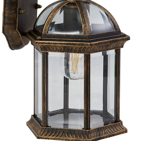 Applique murale en verre lanterne antique classique