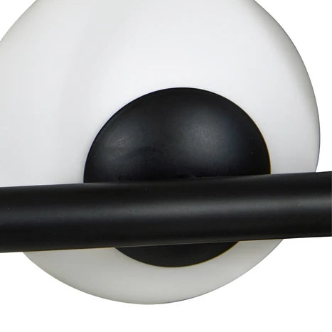 Lampadario a sospensione di design con sfere in vetro multiple