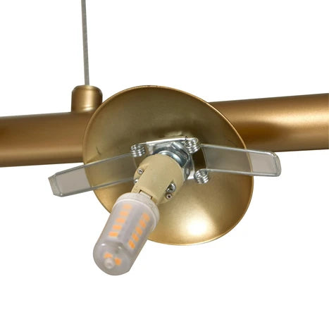 Lampadario a sospensione di design con sfere in vetro multiple