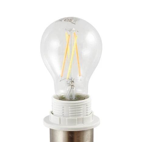 Lampadaire moderne avec pieds en bois et trépied