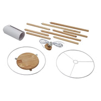 Modern Tripod Wooden Legs Floor Lamp