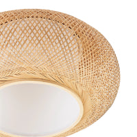 Trendy Round Sphere Bamboo Ceiling Light