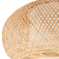 Trendy Round Sphere Bamboo Ceiling Light