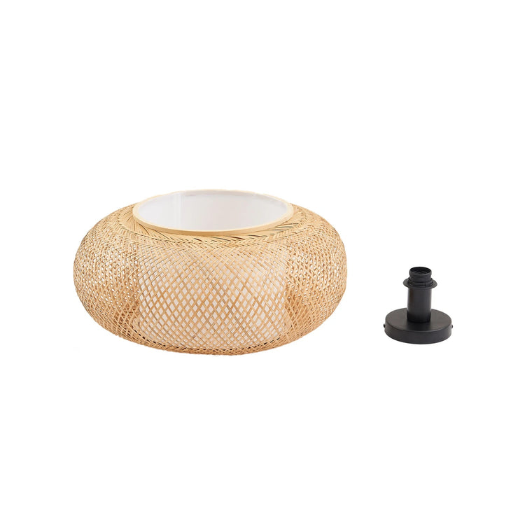 Trendy Round Sphere Bamboo Ceiling Light