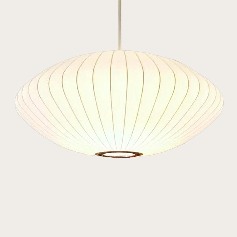 Lampada a sospensione a lanterna in tessuto nordico