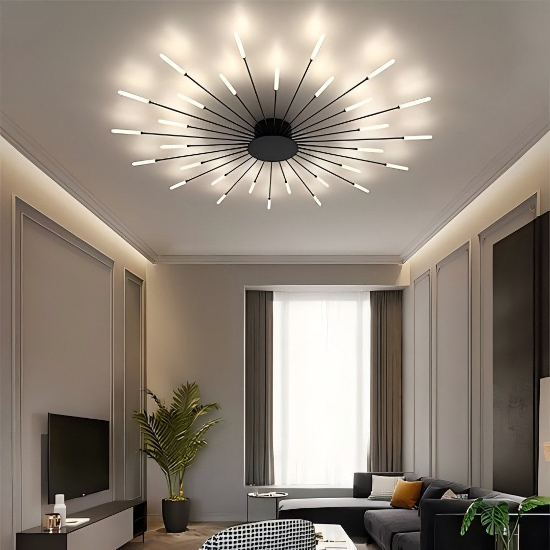 Luci da soffitto con fuochi d'artificio