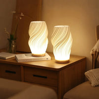Chic Spiral Striped Shade Night Light Lampe