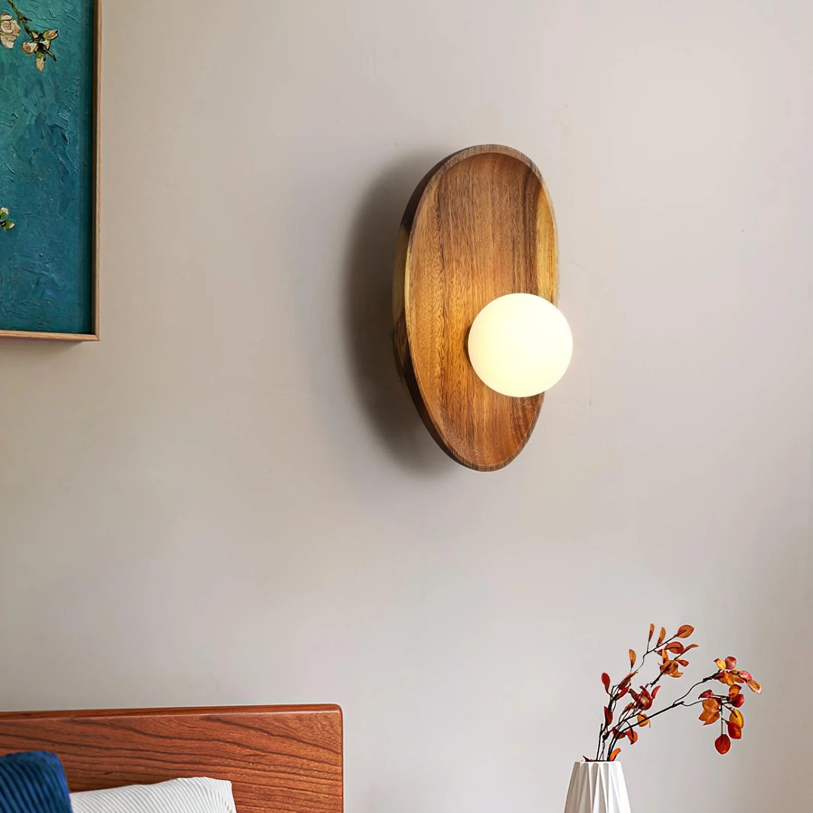 Applique Murale Bois Plaque Scandinave