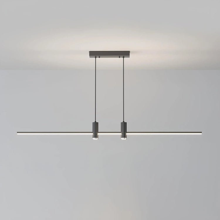 Minimalist Linear-Radiance Metal Pendant Light