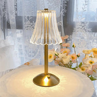 Nordisk minimalistisk Golden Crystal Table Lamp