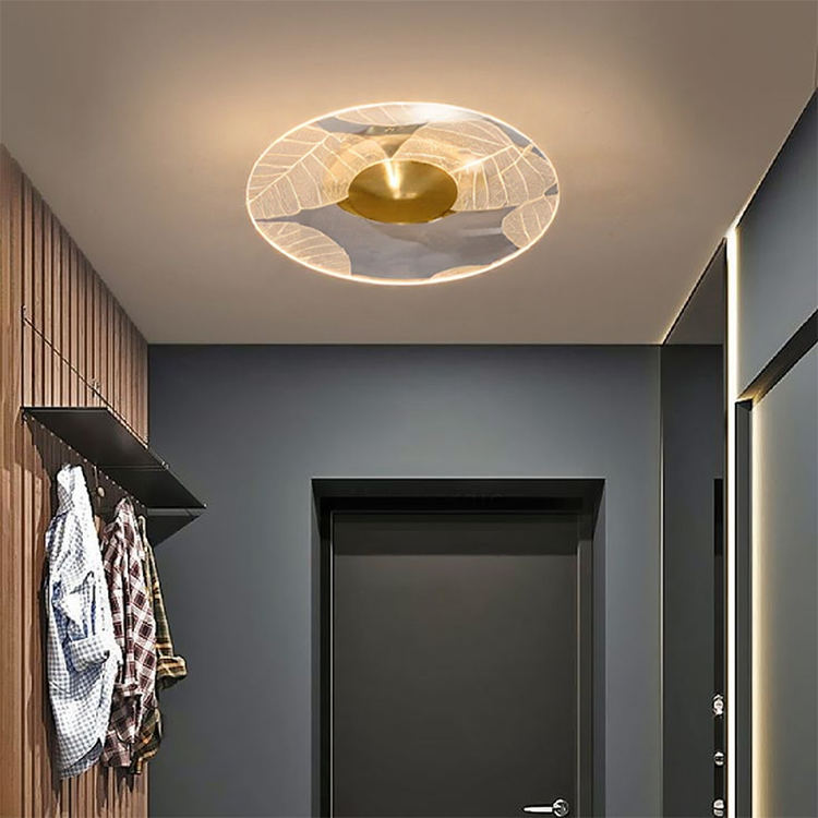 Glarefusion Modern Geometric Grain Ceiling Light