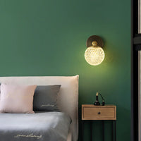 Elegant Copper Globe Wall Light
