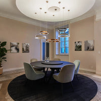 GLAREFUSIONE moderno lampadario ad anello semplice