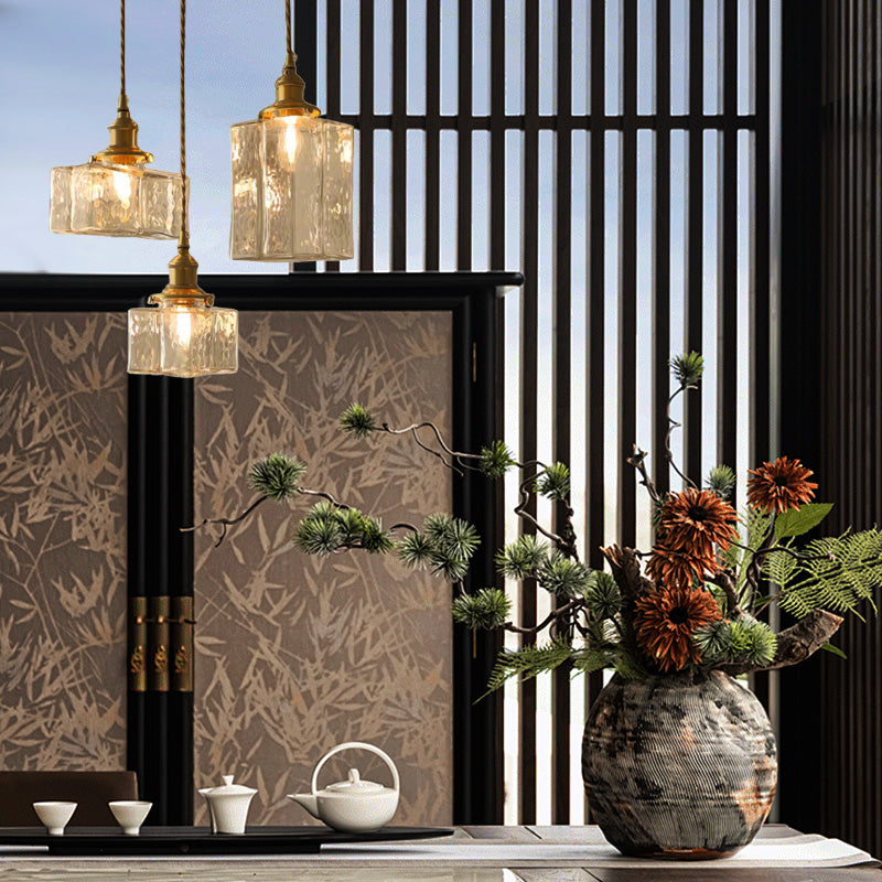 Glarefusion moderne retro glas pendellampe