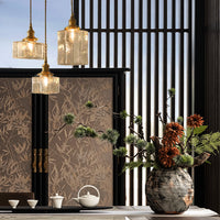 Glarefusion moderne retro glas pendellampe