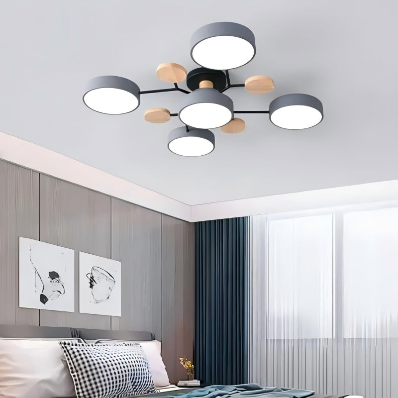 Plafonnier LED circulaire moderne nordique en acrylique