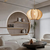 Artistic Wooden Irregular Pendant Light