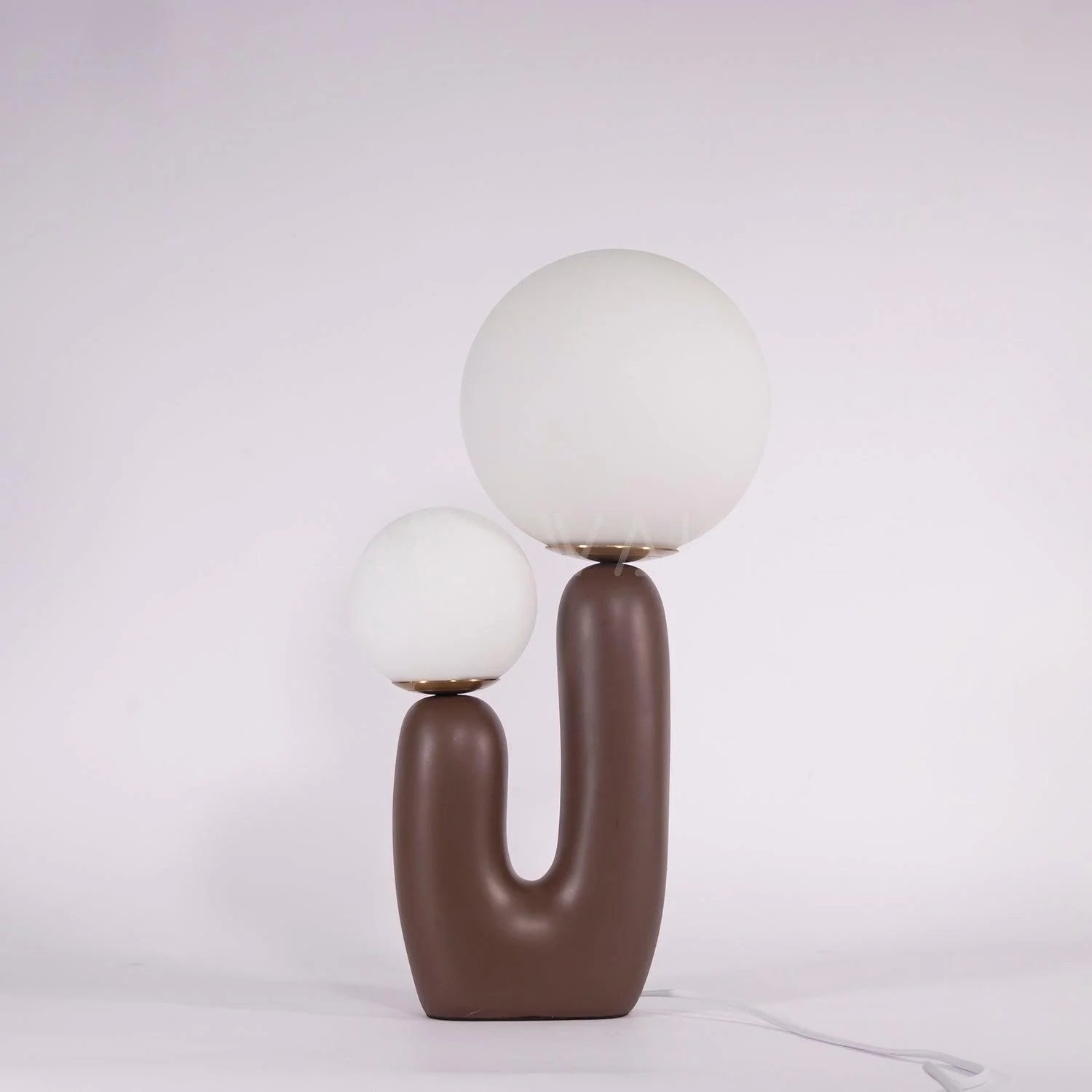 Modern Cactus Orb Glass Table Lamp