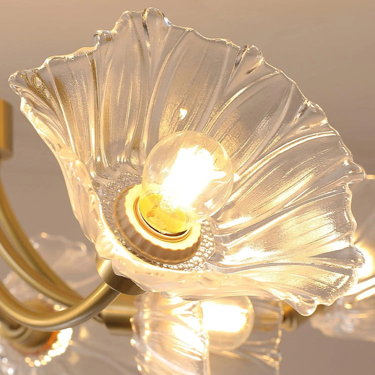 Moderne kronbladlignende glasloftslys