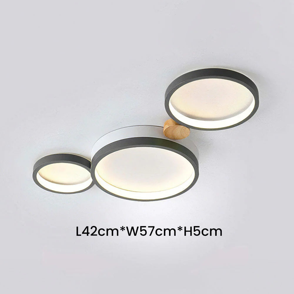 Plafonnier LED circulaire en fer artistique