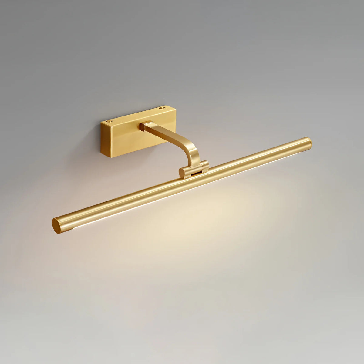 Luxe Brass & Walnut Linear Wall Light