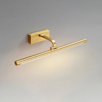Luxe Brass & Walnut Linear Wall Light