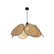 Lampada a sospensione a fiori intrecciati