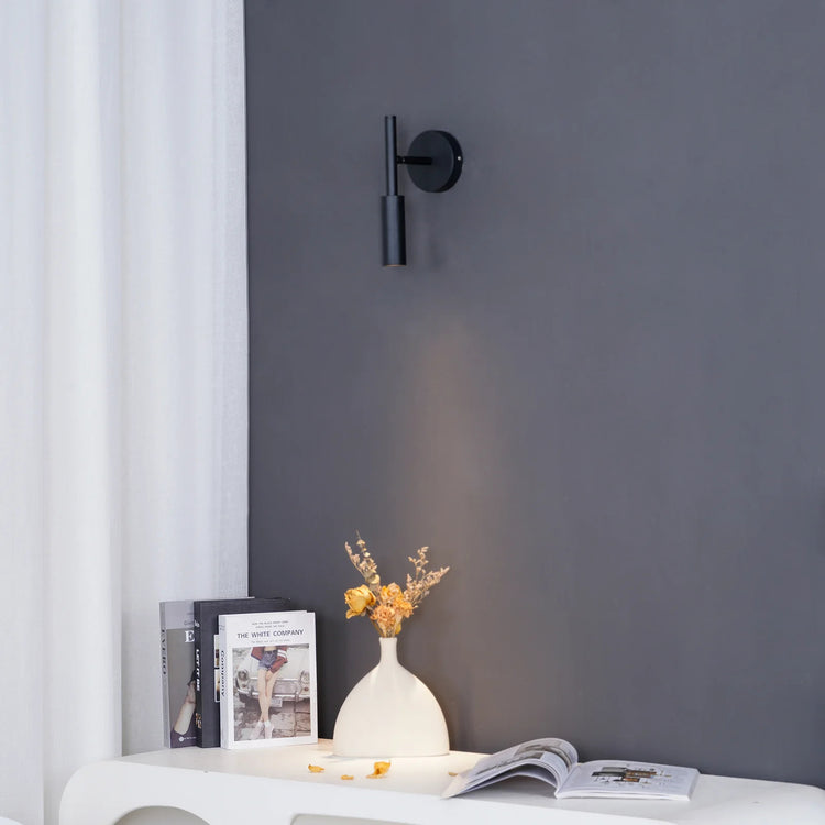 Minimalistisk Cylinder Iron Væglampe