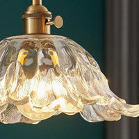 Nordic Amber Brass Glass pendellys