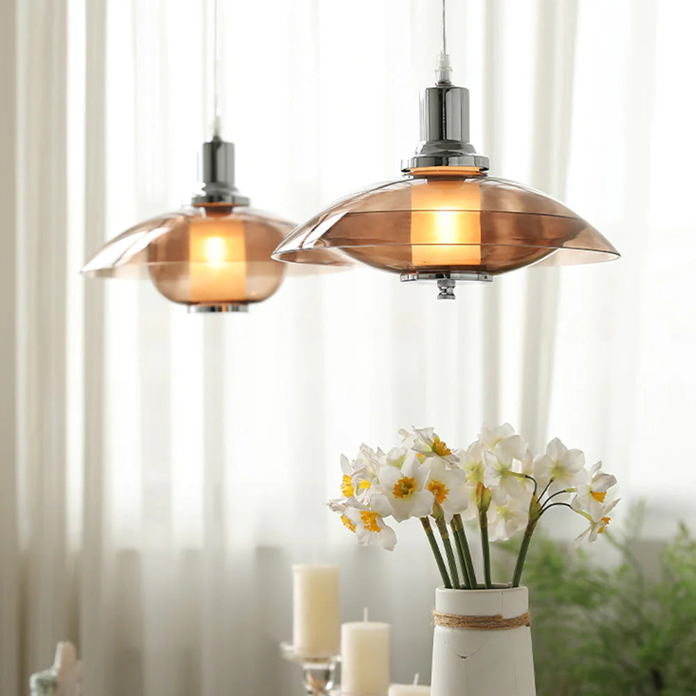 Modern Clear Glass Pendant Light