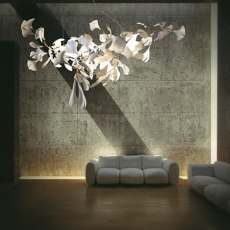 Stylish Petal-Glow Metal Chandelier