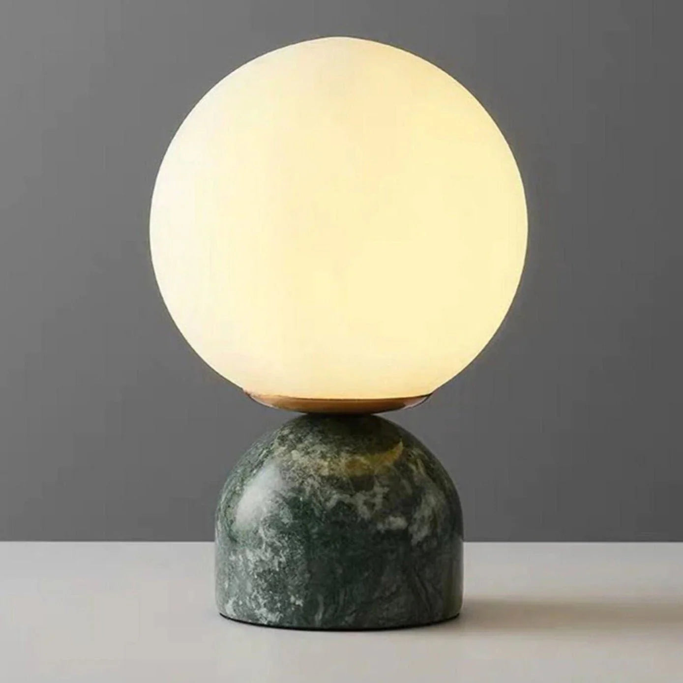 Classic Round Marble Glass Table Light