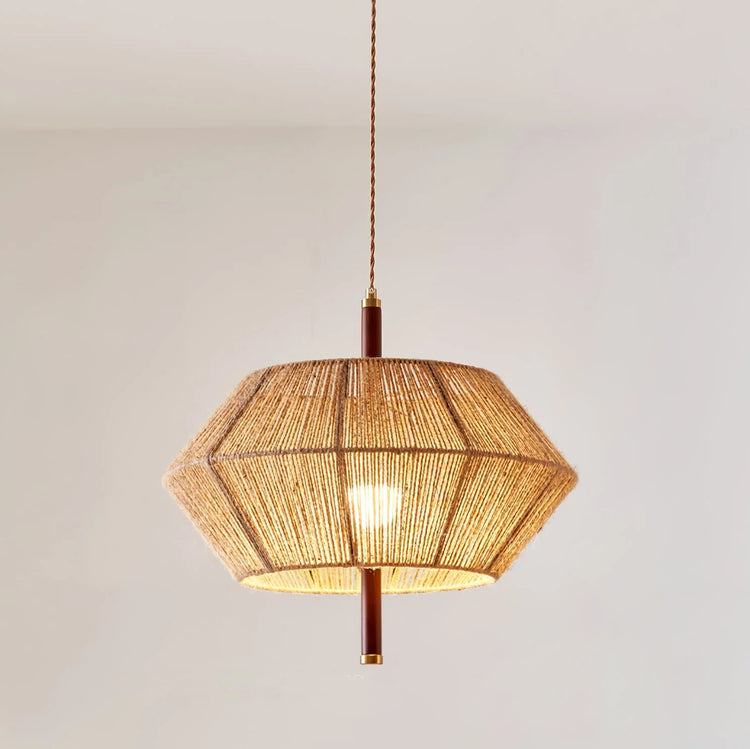 Stylish Geometric Wooden Pendant Light