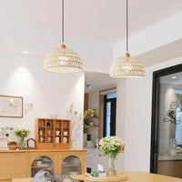 Arco rattan hanglamp