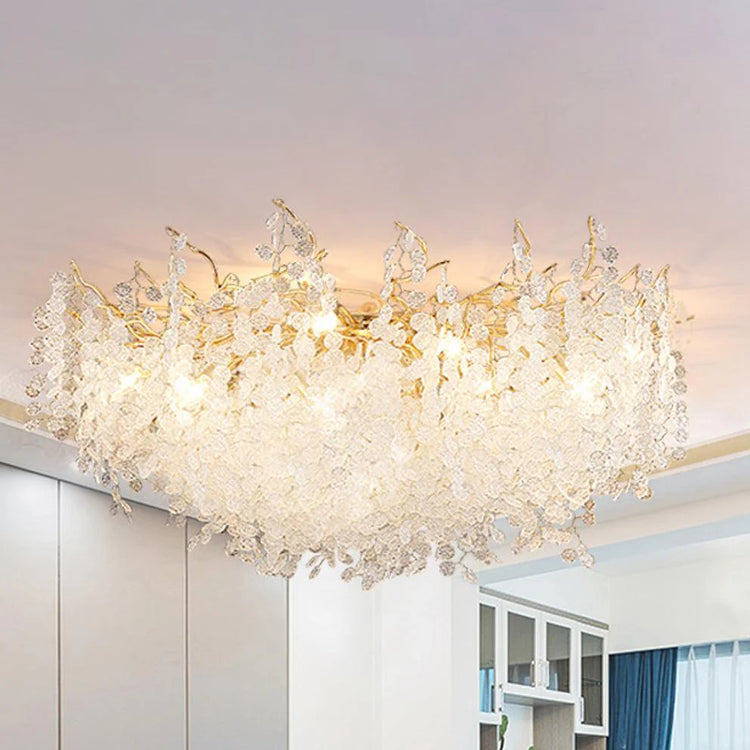 Elegant Blooming Glass Ceiling Light