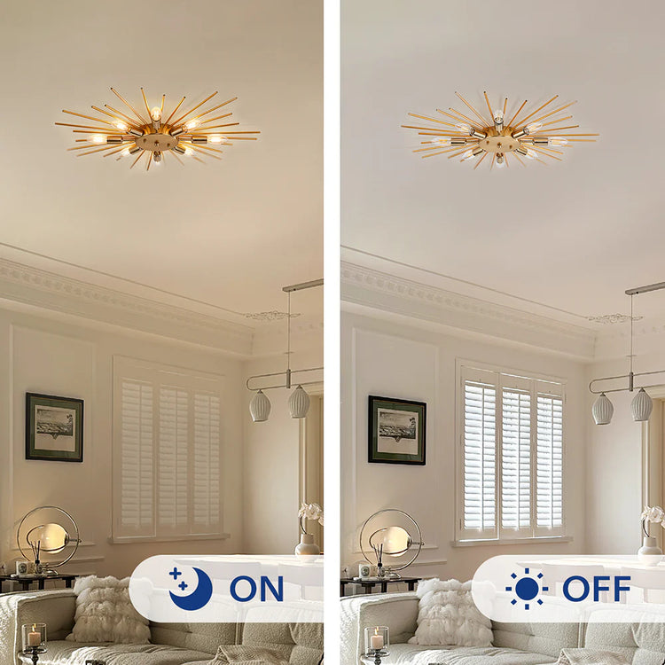 Moderne uregelmæssigt jernværksloftslys