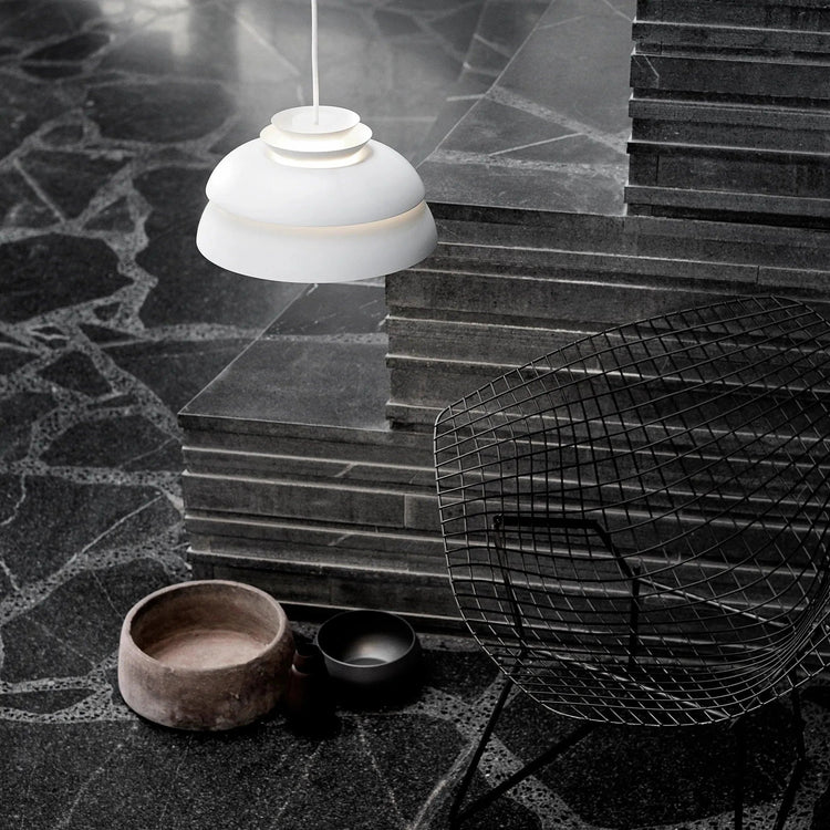 Stylish Sculptural Aluminum Pendant Light