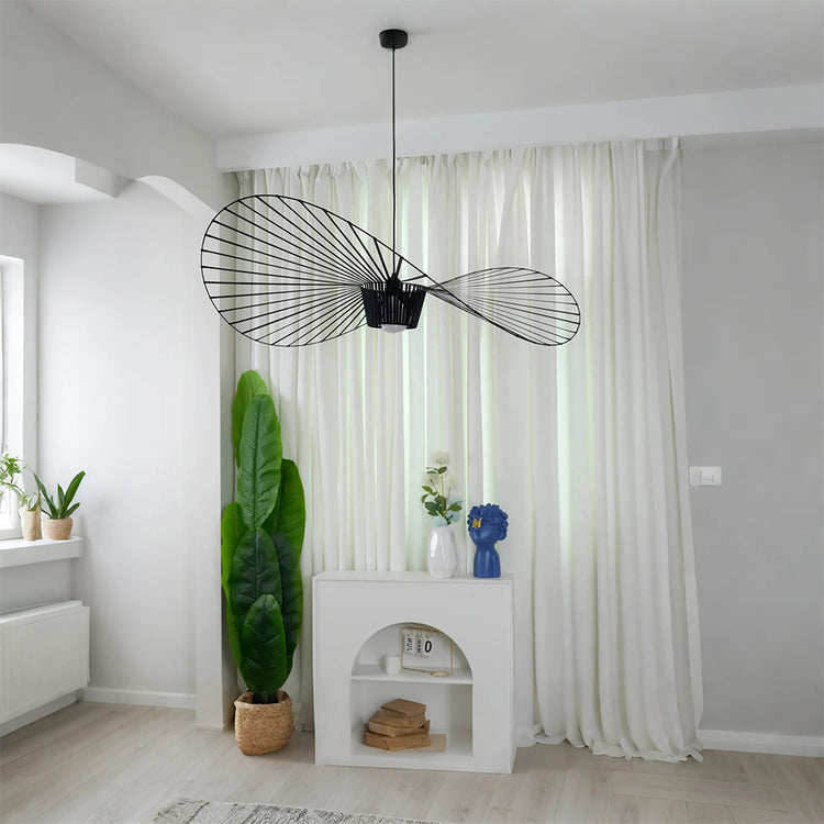 Glarefusion Modern Simple Fabric Hat Shape Pendant Light