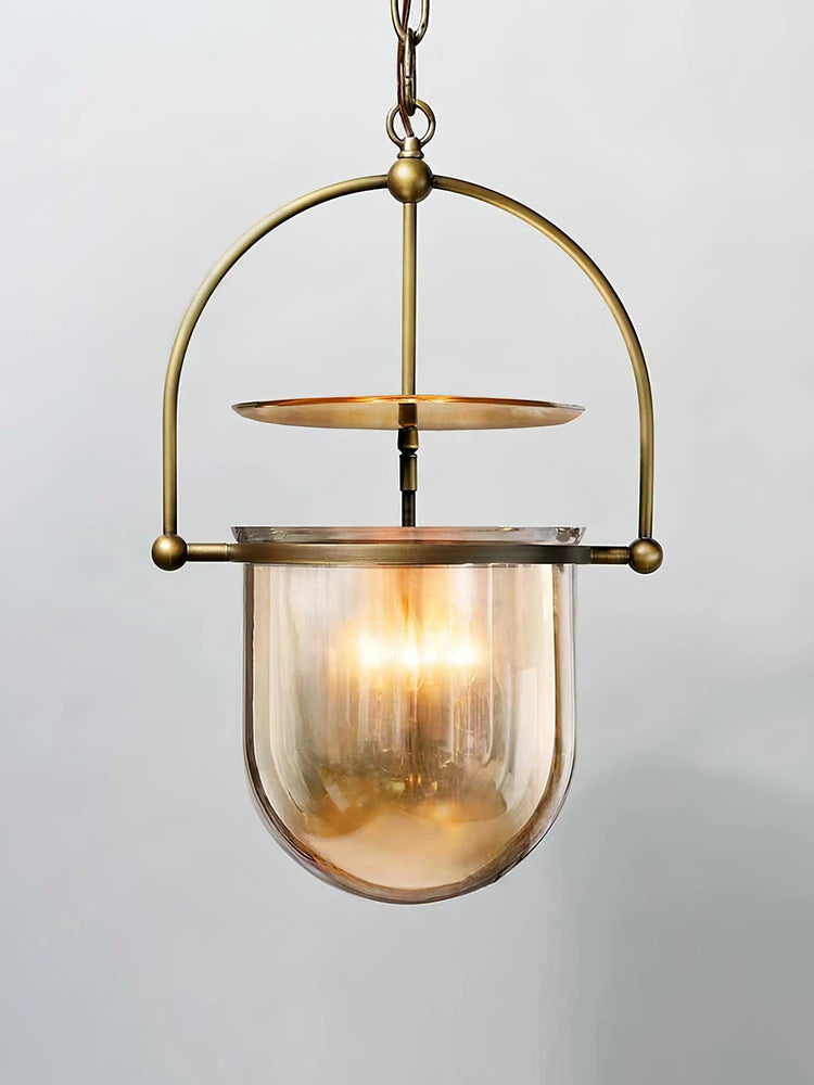 Vintage lampe glas pendel lys