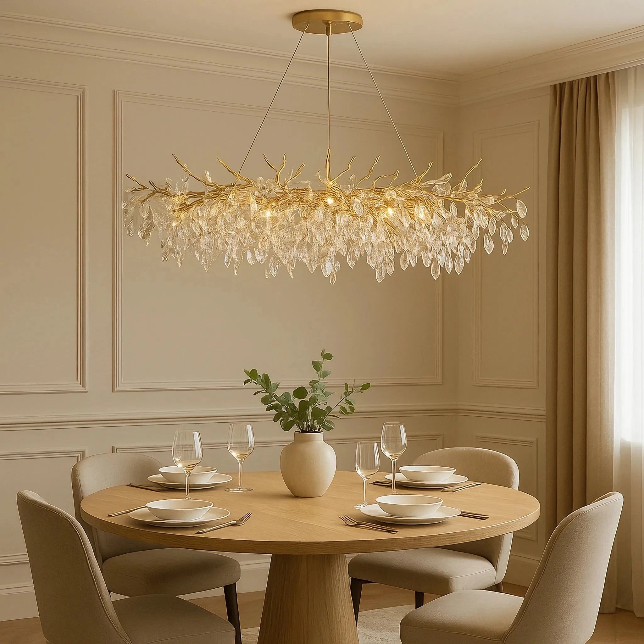 Lampadario moderno da soffitto in cristallo di lusso
