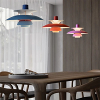 Luce a sospensione in metallo multistrato Glerafusion