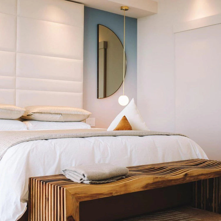 Minimalistisk sfære messing pendel