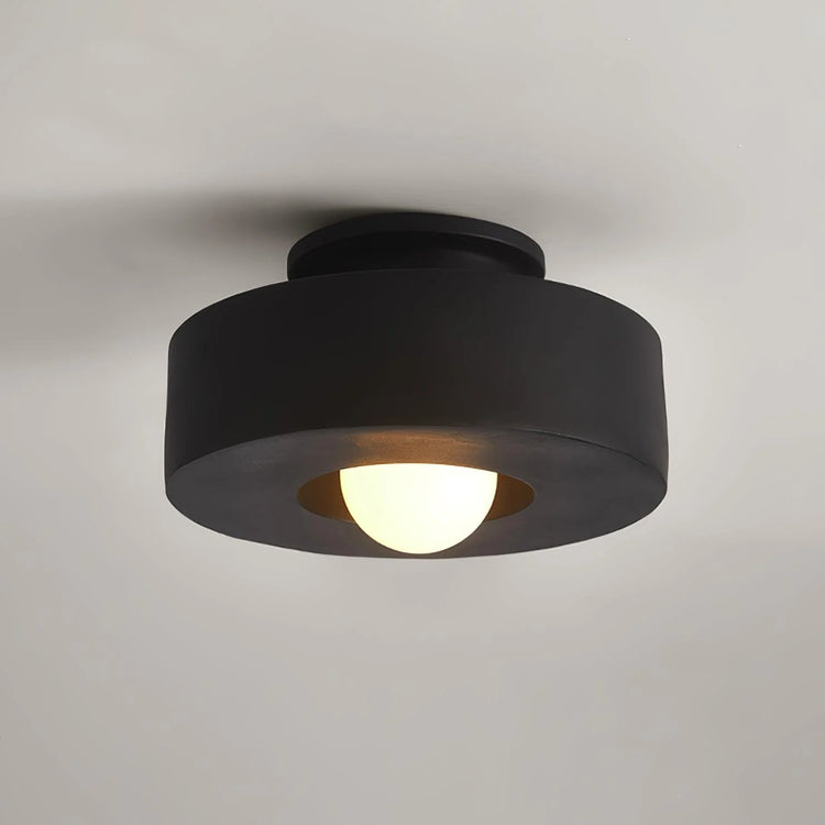 Contemporary Round Resin Ceiling Lamp