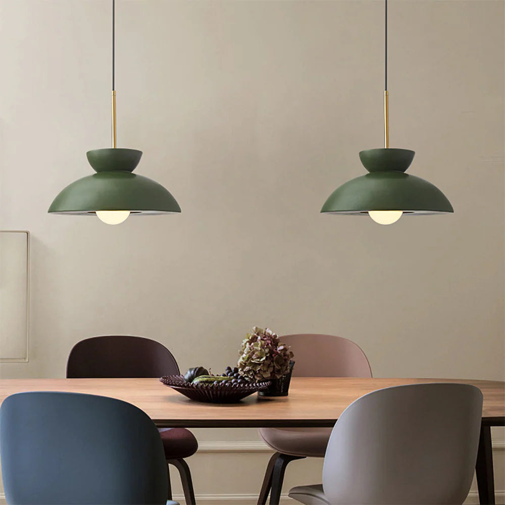 Lampada a sospensione rotonda alla moda in resina
