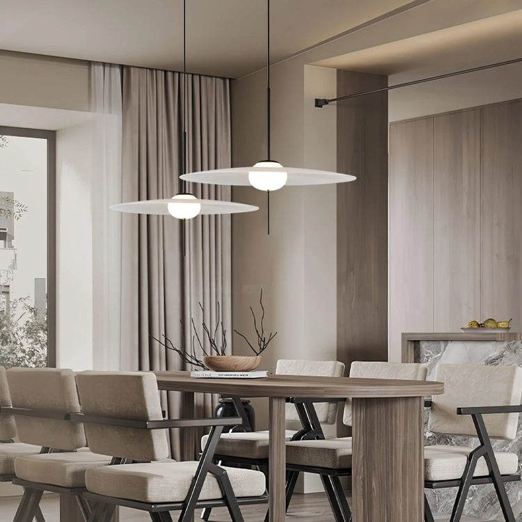 Moderne flad disk akryl pendel