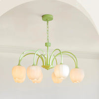 Lampadario di soggiorno minimalista moderno color crema