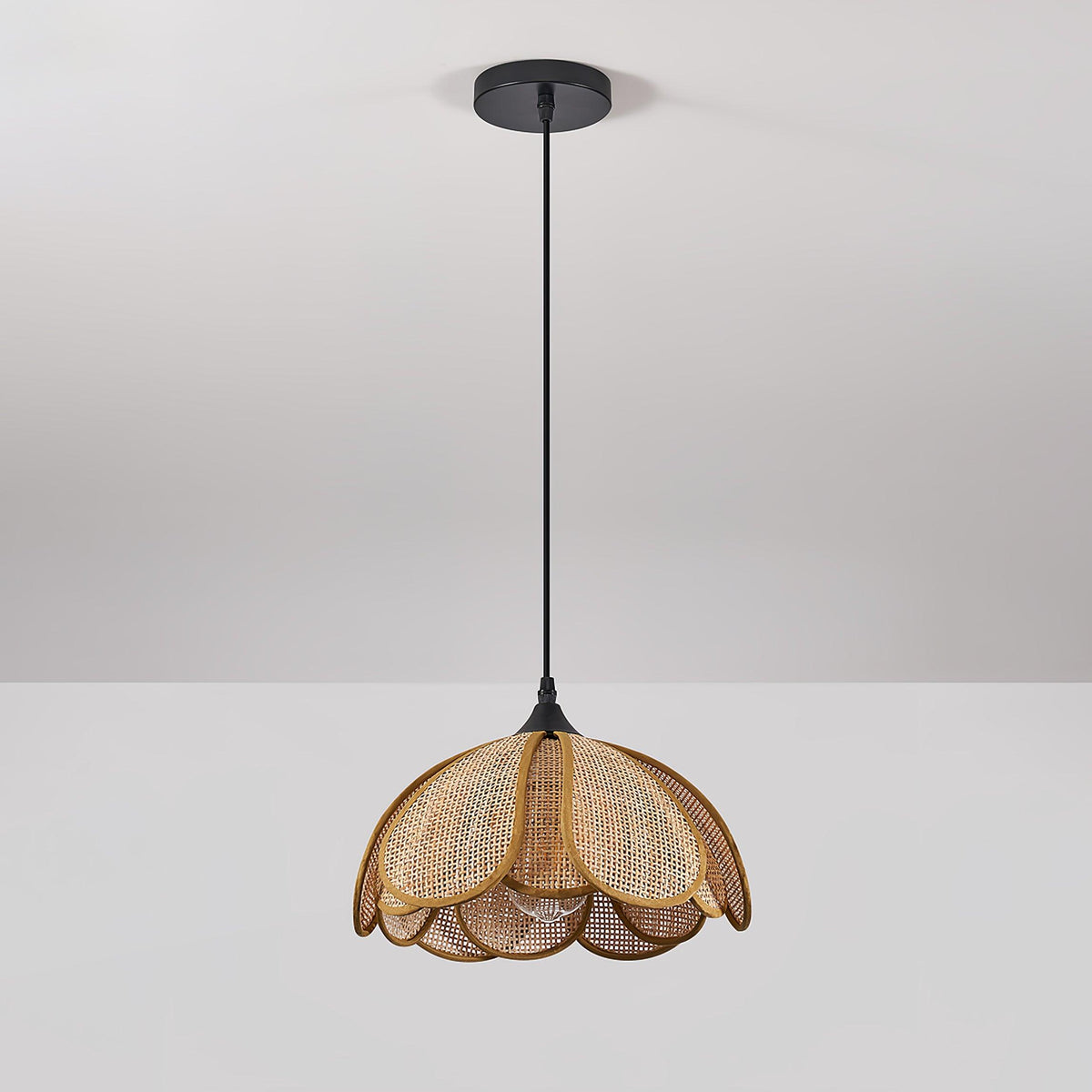 Rattan Blossom Pendant Light