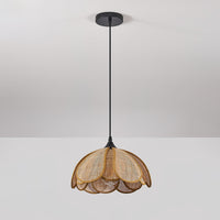 Rattan Blossom Pendant Light