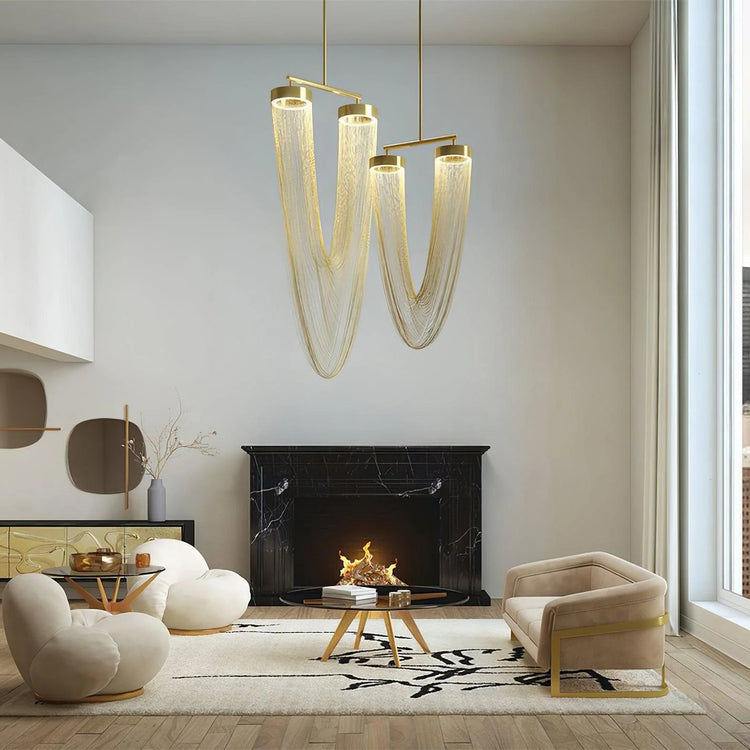 Elegant Drapery Pendant Light